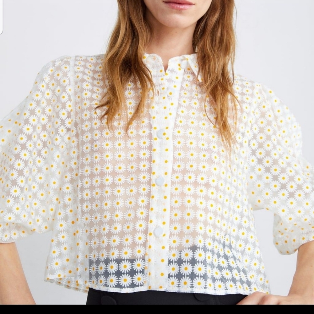 Zara daisy blouse